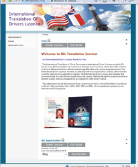 Main web page 